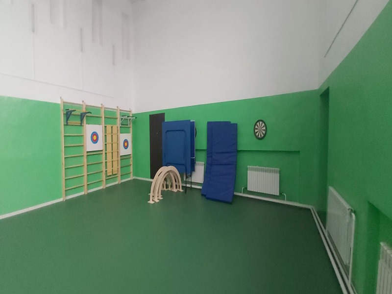 спортзал.